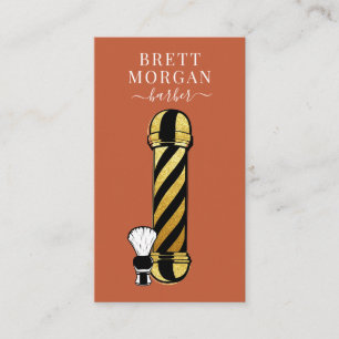 Unique Barber Pole Barber Business Business Card