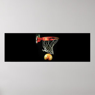 Unique Basketball Artwork Door Poster Print