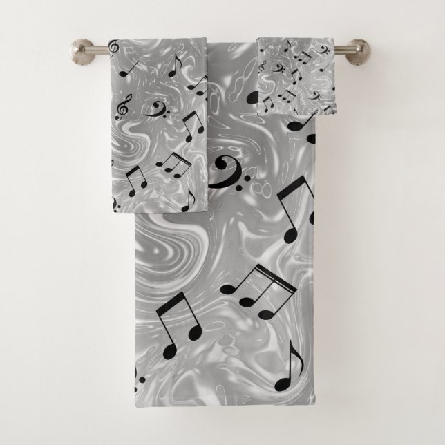 unique, beautiful, colourful, painted pattern a gr bath towel set (Insitu)