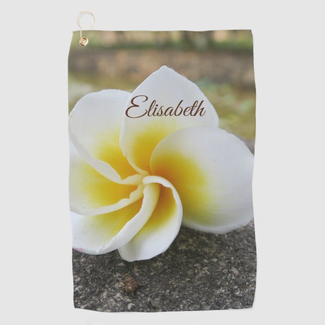 unique, beautiful, colourful, painted pattern a gr golf towel (Front)