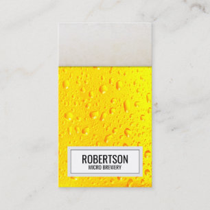 Unique Beer Brewery Business Card