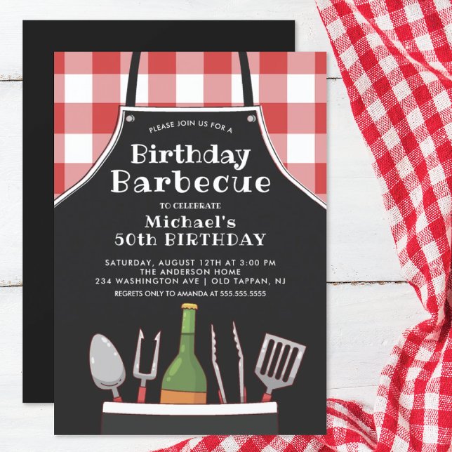 Unique Birthday Barbecue Invitation (Creator Uploaded)