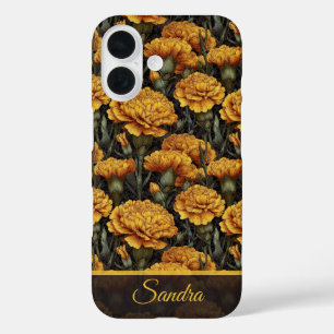Unique Birthday Gift Carnation Flower Name iPhone 16 Case