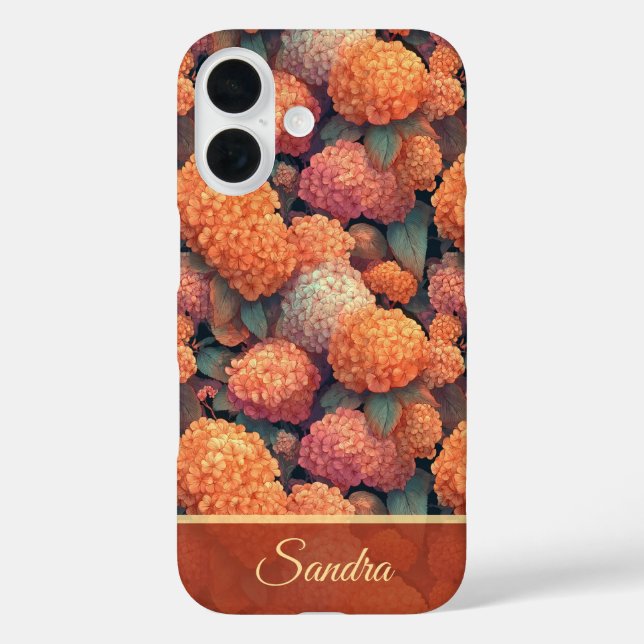 Unique Birthday Gift Hydrangeas Flower Name Case-Mate iPhone Case (Back)