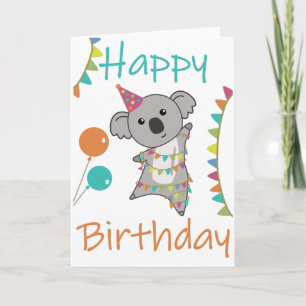 Unique Birthday Wishes Happy Birthday To You Koala Card