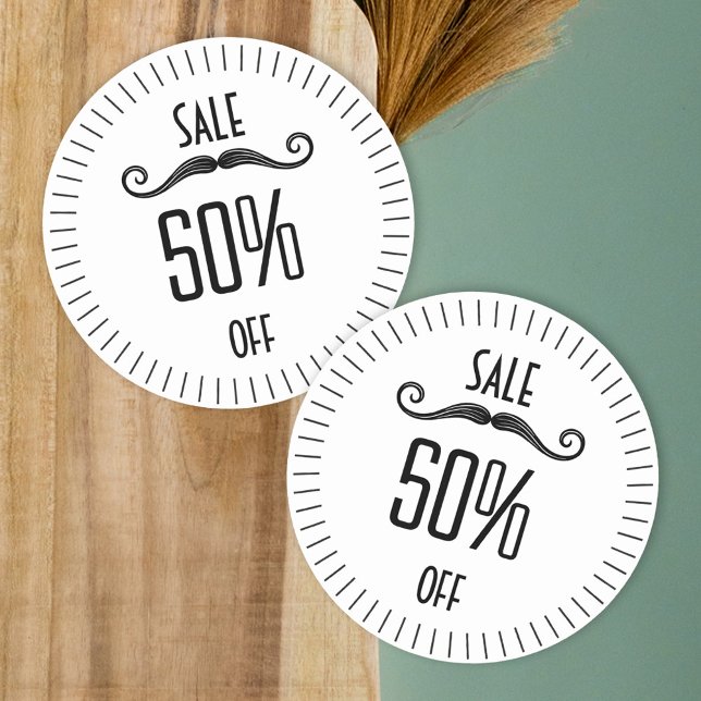 Unique black store promotion sale sticker (Creator Uploaded)