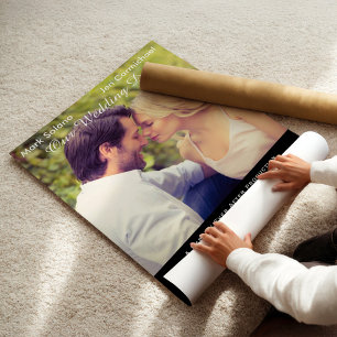 Unique Black Wedding Photo Save the Date Movie Poster