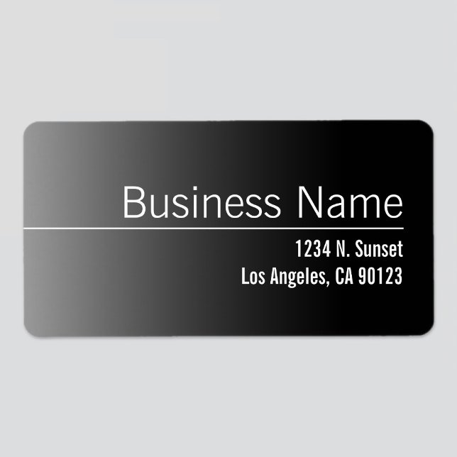 Unique Black & White Business Return Address Label (Creator Uploaded)
