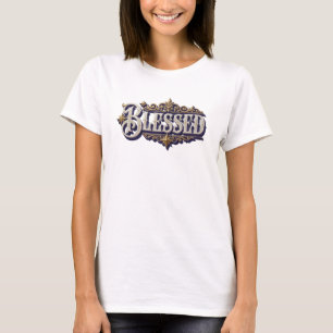 Unique BLESSED Statement Design T-Shirt