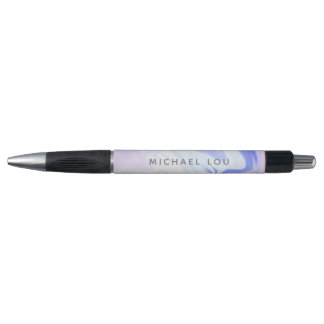 Unique Blue Lavander Marble Iridescent Holographic