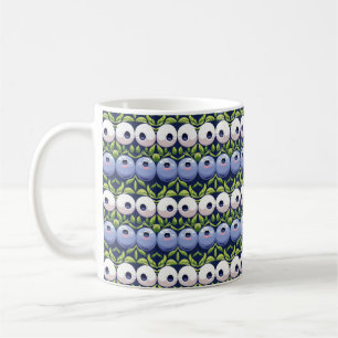 Unique Blueberry Themed Design Coffee Mug
