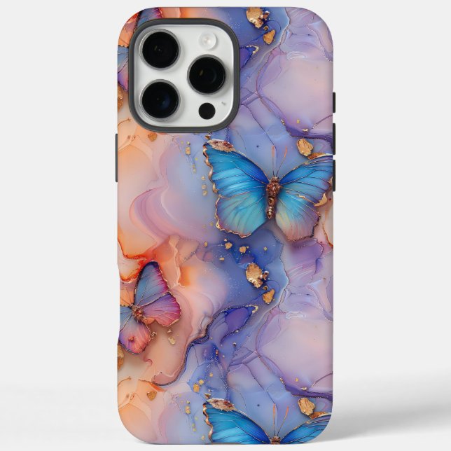 Unique Boho Butterfly Marble iPhone Case-Mate iPhone Case (Back)