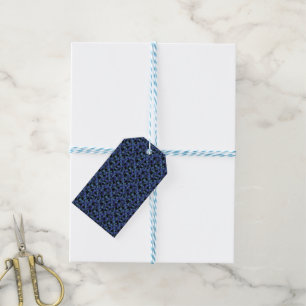 Unique Bold Hip Geometric Blue Cyan Grey Black Gift Tags