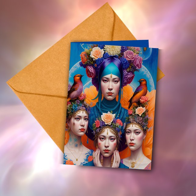 Unique Bridesmaid Proposal AI Art Whimsical Card (Creator Uploaded)