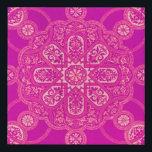 Unique Bright Colourful Pink Purple Ornate Pattern Faux Canvas Print<br><div class="desc">This beautiful colourful wall art will certainly brighten up your day!</div>