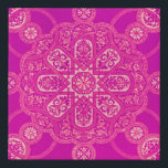 Unique Bright Colourful Pink Purple Ornate Pattern Faux Canvas Print<br><div class="desc">This beautiful colourful wall art will certainly brighten up your day!</div>