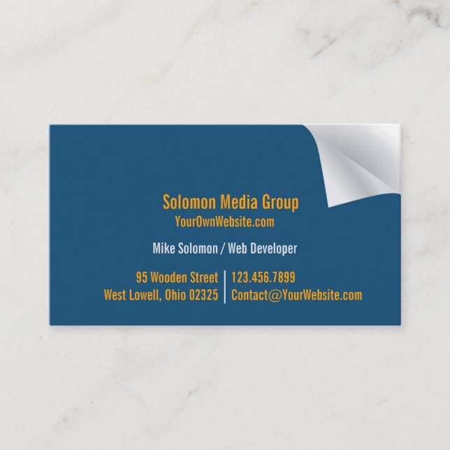 Unique Business Card (Front)