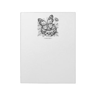 Unique Butterfly Colouring Pages Notepad