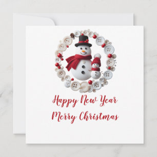 Unique Button Design for Winter Greetings"
