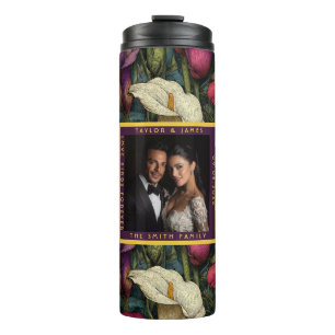 Unique Calla Lilies Garden Countryside Wedding Thermal Tumbler