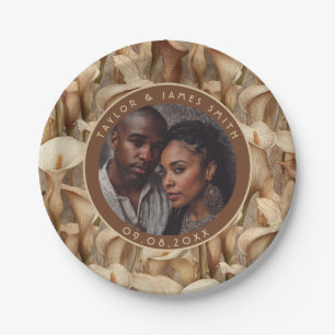 Unique Calle Lilies Plates For Destination Wedding