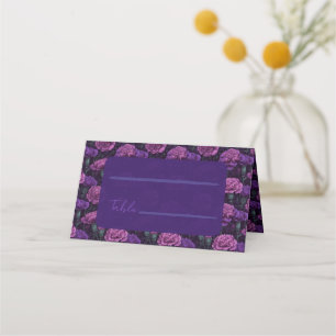 Unique Carnation Aesthetic Tropical Wedding Place Card