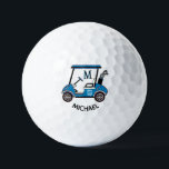 Unique Cart Custom Monogram Name  Golf Balls<br><div class="desc">Something special for the dad in your life -- ready to ride the course and help make it a great game -- this Michael is up for the job. Think birthday / father's day / or any other type of gift -- it will make their day. If you need assistance...</div>
