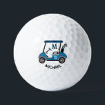 Unique Cart Custom Monogram Name  Golf Balls<br><div class="desc">Something special for the dad in your life -- ready to ride the course and help make it a great game -- this Michael is up for the job. Think birthday / father's day / or any other type of gift -- it will make their day. If you need assistance...</div>