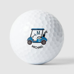 Unique Cart Custom Monogram Name  Golf Balls