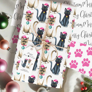 Unique Cat Lover Gift Wrapping Paper Sheet