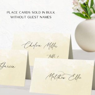 Unique Champagne Watercolor Background Place Card