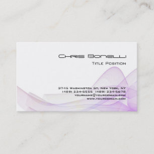 Unique Charming Wave Pattern Abstract Business Card