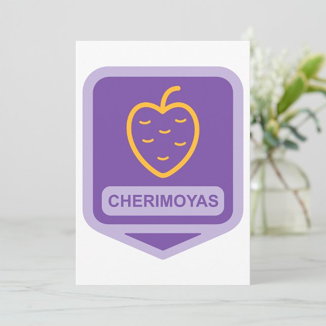 Unique Cherimoya Fruit Graphic Customisable  Invitation (Creator Uploaded)