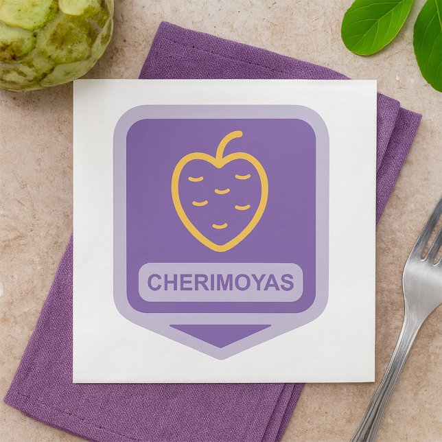 Unique Cherimoya Fruit Graphic Customisable  Napkin (Creator Uploaded)