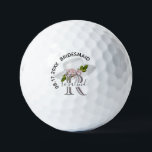 Unique Chic Floral Blush Pink Personalised   Golf Balls<br><div class="desc">This golf ball is designed as a gift for your bridesmaids. Features a unique feminine design -- there is even a unique layering of the monogram -- look closely and you will see three colours, which gives it the feeling of depth. Personalised additionally with her first name and the date...</div>