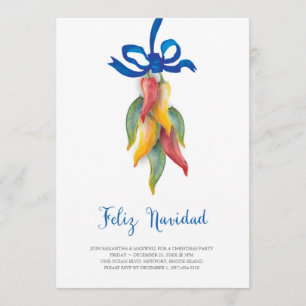 Unique Chilli Pepper Christmas Invitation