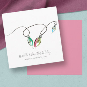 Unique Christmas Lights Holiday Card