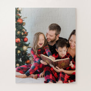 Unique christmas personalise photo jigsaw puzzle