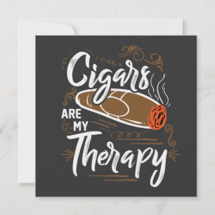 Unique Cigars are my therapy Quote