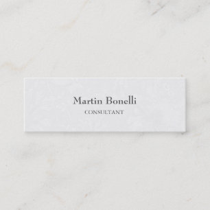 Unique Classical Floral Damask Slim Mini Business Card