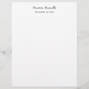 Unique Classical Personalised Custom Own Name Letterhead