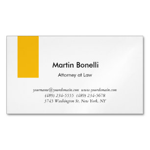 Unique Classical Simple Black & White Magnetic Business Card