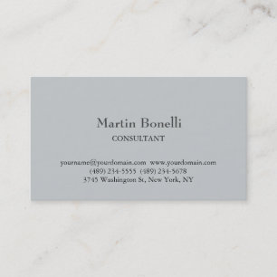 Unique Classical Simple Grey Business Card