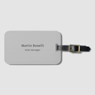 Unique Classical Simple Grey Luggage Tag