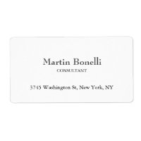 Unique Classical Simple White Minimalist