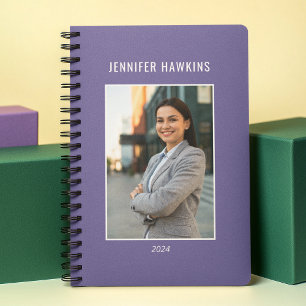 Unique Clean Purple Women Photo Business  Planner