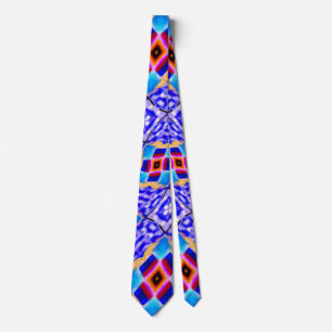 Unique Cocktail Glass Pattern Tie