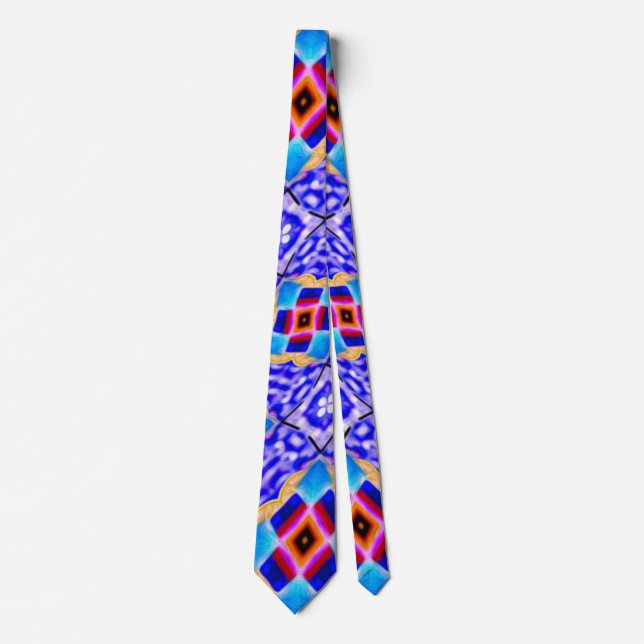 Unique Cocktail Glass Pattern Tie (Front)