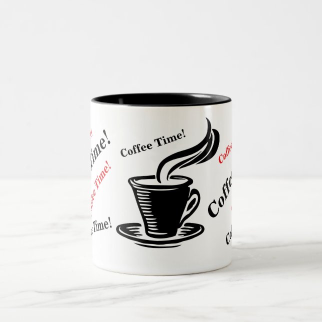Unique Coffee Mug with Coffee Written on it (Center)