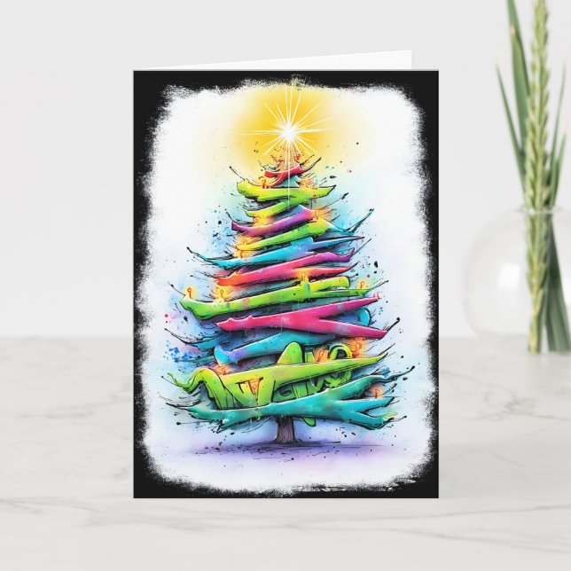 Unique Colorful Christmas Cards (Front)